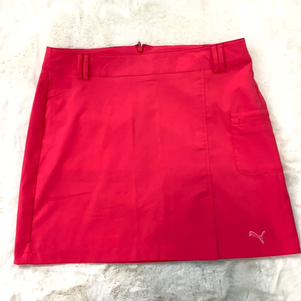 NWOT puma pink golf skirt